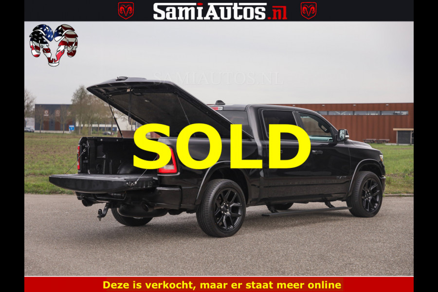 Dodge Ram BLACK OPS | 5.7 V8 4x4 | SPORT NIGHT EDITION | PANORAMA DAK | COMFORT STOELEN | 22 INCH WIELEN | OPEN UITLAAT KLEP ELEKTR | CREW CAB 5 ZIT PLAATSEN | DUBBELE CABINE | DC | Eerste Eigenaar | Origineel Nederlandse auto |