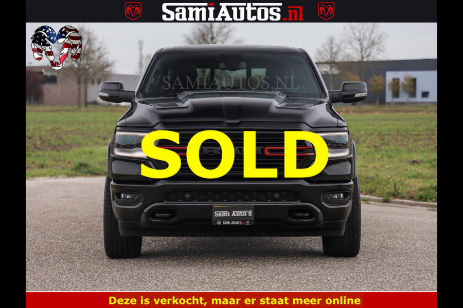Dodge Ram BLACK OPS | 5.7 V8 4x4 | SPORT NIGHT EDITION | PANORAMA DAK | COMFORT STOELEN | 22 INCH WIELEN | OPEN UITLAAT KLEP ELEKTR | CREW CAB 5 ZIT PLAATSEN | DUBBELE CABINE | DC | Eerste Eigenaar | Origineel Nederlandse auto |