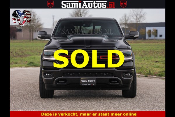 Dodge Ram BLACK OPS | 5.7 V8 4x4 | SPORT NIGHT EDITION | PANORAMA DAK | COMFORT STOELEN | 22 INCH WIELEN | OPEN UITLAAT KLEP ELEKTR | CREW CAB 5 ZIT PLAATSEN | DUBBELE CABINE | DC | Eerste Eigenaar | Origineel Nederlandse auto |