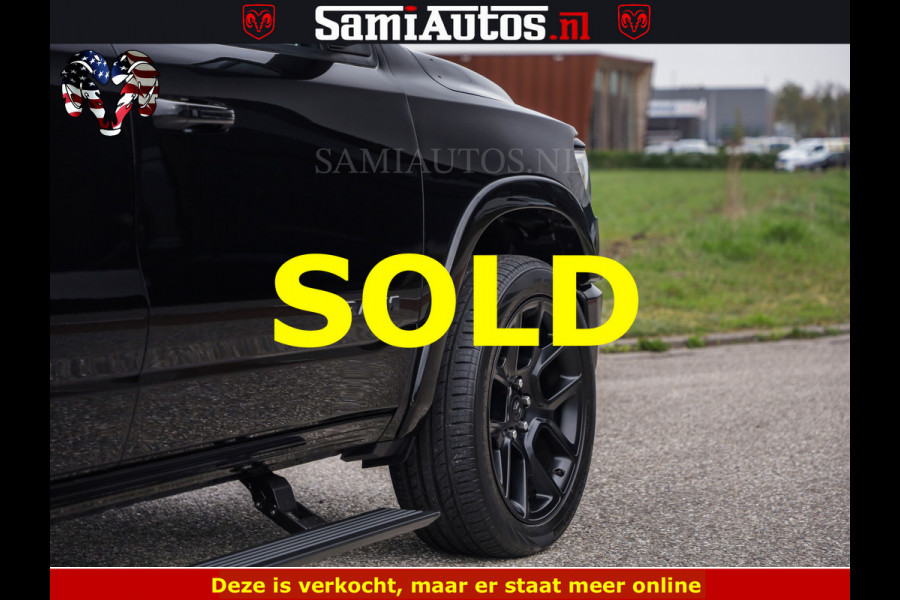 Dodge Ram BLACK OPS | 5.7 V8 4x4 | SPORT NIGHT EDITION | PANORAMA DAK | COMFORT STOELEN | 22 INCH WIELEN | OPEN UITLAAT KLEP ELEKTR | CREW CAB 5 ZIT PLAATSEN | DUBBELE CABINE | DC | Eerste Eigenaar | Origineel Nederlandse auto |