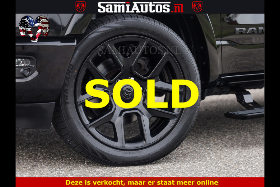 Dodge Ram BLACK OPS | 5.7 V8 4x4 | SPORT NIGHT EDITION | PANORAMA DAK | COMFORT STOELEN | 22 INCH WIELEN | OPEN UITLAAT KLEP ELEKTR | CREW CAB 5 ZIT PLAATSEN | DUBBELE CABINE | DC | Eerste Eigenaar | Origineel Nederlandse auto |