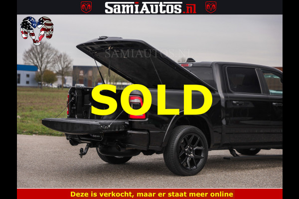 Dodge Ram BLACK OPS | 5.7 V8 4x4 | SPORT NIGHT EDITION | PANORAMA DAK | COMFORT STOELEN | 22 INCH WIELEN | OPEN UITLAAT KLEP ELEKTR | CREW CAB 5 ZIT PLAATSEN | DUBBELE CABINE | DC | Eerste Eigenaar | Origineel Nederlandse auto |