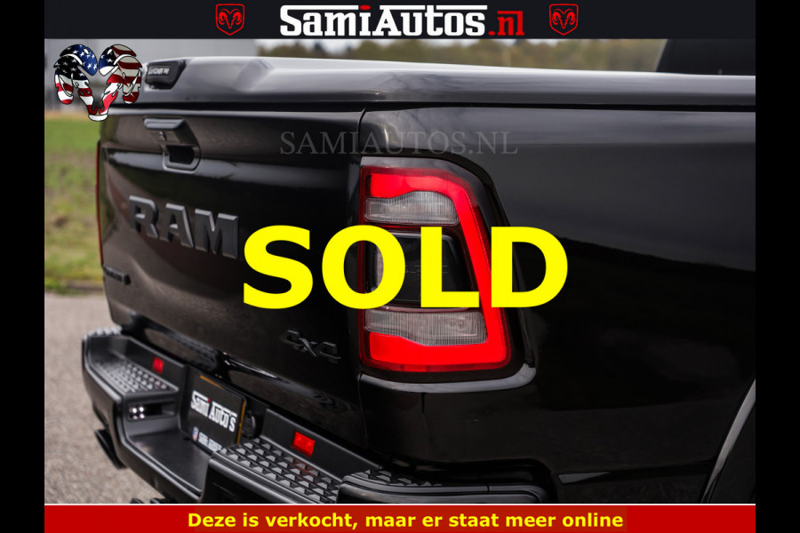 Dodge Ram BLACK OPS | 5.7 V8 4x4 | SPORT NIGHT EDITION | PANORAMA DAK | COMFORT STOELEN | 22 INCH WIELEN | OPEN UITLAAT KLEP ELEKTR | CREW CAB 5 ZIT PLAATSEN | DUBBELE CABINE | DC | Eerste Eigenaar | Origineel Nederlandse auto |