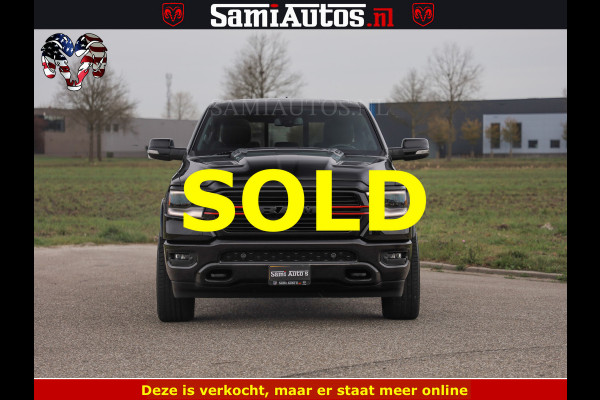 Dodge Ram BLACK OPS | 5.7 V8 4x4 | SPORT NIGHT EDITION | PANORAMA DAK | COMFORT STOELEN | 22 INCH WIELEN | OPEN UITLAAT KLEP ELEKTR | CREW CAB 5 ZIT PLAATSEN | DUBBELE CABINE | DC | Eerste Eigenaar | Origineel Nederlandse auto |