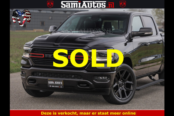 Dodge Ram BLACK OPS | 5.7 V8 4x4 | SPORT NIGHT EDITION | PANORAMA DAK | COMFORT STOELEN | 22 INCH WIELEN | OPEN UITLAAT KLEP ELEKTR | CREW CAB 5 ZIT PLAATSEN | DUBBELE CABINE | DC | Eerste Eigenaar | Origineel Nederlandse auto |
