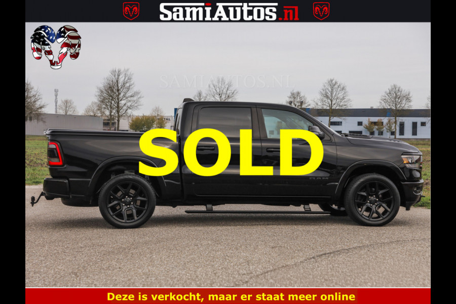 Dodge Ram BLACK OPS | 5.7 V8 4x4 | SPORT NIGHT EDITION | PANORAMA DAK | COMFORT STOELEN | 22 INCH WIELEN | OPEN UITLAAT KLEP ELEKTR | CREW CAB 5 ZIT PLAATSEN | DUBBELE CABINE | DC | Eerste Eigenaar | Origineel Nederlandse auto |