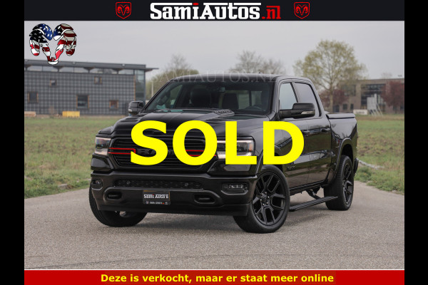 Dodge Ram BLACK OPS | 5.7 V8 4x4 | SPORT NIGHT EDITION | PANORAMA DAK | COMFORT STOELEN | 22 INCH WIELEN | OPEN UITLAAT KLEP ELEKTR | CREW CAB 5 ZIT PLAATSEN | DUBBELE CABINE | DC | Eerste Eigenaar | Origineel Nederlandse auto |