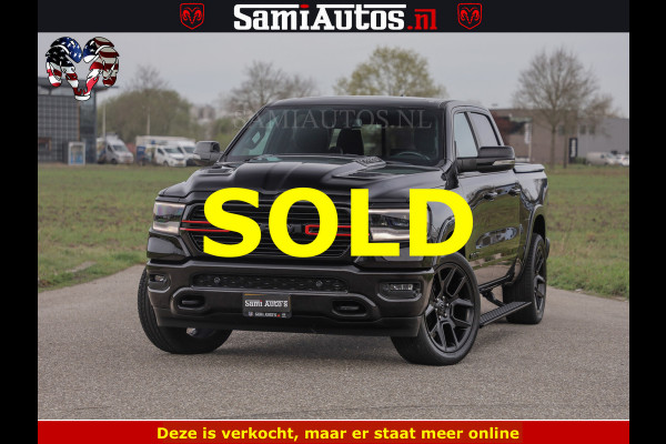 Dodge Ram BLACK OPS | 5.7 V8 4x4 | SPORT NIGHT EDITION | PANORAMA DAK | COMFORT STOELEN | 22 INCH WIELEN | OPEN UITLAAT KLEP ELEKTR | CREW CAB 5 ZIT PLAATSEN | DUBBELE CABINE | DC | Eerste Eigenaar | Origineel Nederlandse auto |