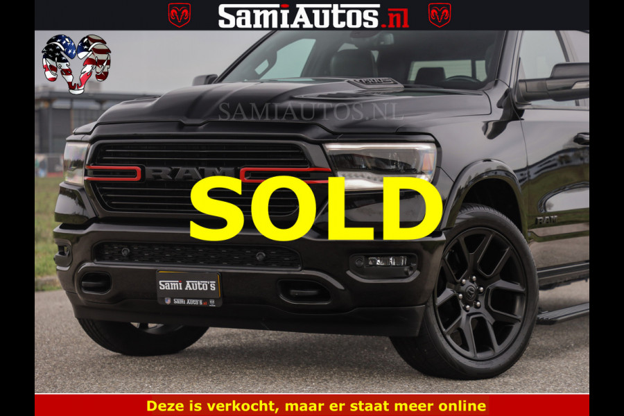 Dodge Ram BLACK OPS | 5.7 V8 4x4 | SPORT NIGHT EDITION | PANORAMA DAK | COMFORT STOELEN | 22 INCH WIELEN | OPEN UITLAAT KLEP ELEKTR | CREW CAB 5 ZIT PLAATSEN | DUBBELE CABINE | DC | Eerste Eigenaar | Origineel Nederlandse auto |