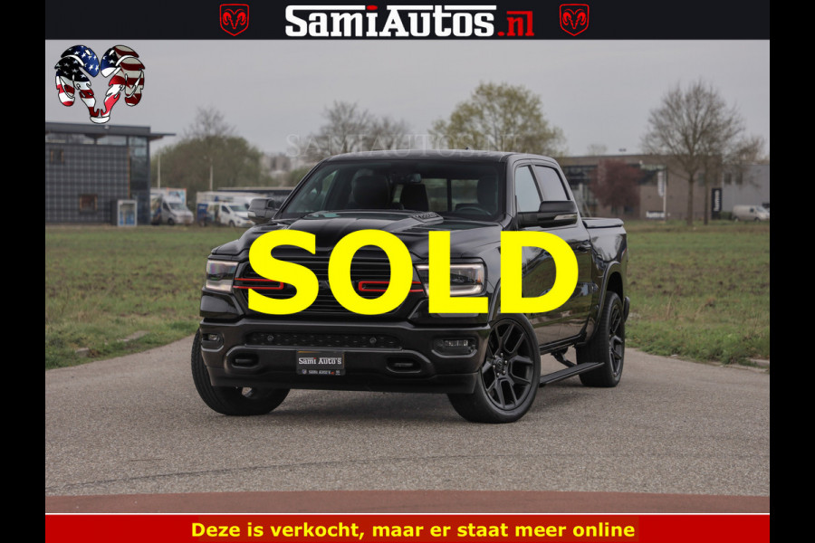 Dodge Ram BLACK OPS | 5.7 V8 4x4 | SPORT NIGHT EDITION | PANORAMA DAK | COMFORT STOELEN | 22 INCH WIELEN | OPEN UITLAAT KLEP ELEKTR | CREW CAB 5 ZIT PLAATSEN | DUBBELE CABINE | DC | Eerste Eigenaar | Origineel Nederlandse auto |