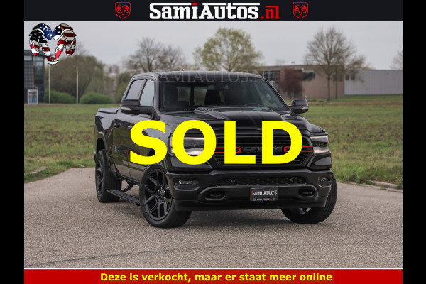 Dodge Ram BLACK OPS | 5.7 V8 4x4 | SPORT NIGHT EDITION | PANORAMA DAK | COMFORT STOELEN | 22 INCH WIELEN | OPEN UITLAAT KLEP ELEKTR | CREW CAB 5 ZIT PLAATSEN | DUBBELE CABINE | DC | Eerste Eigenaar | Origineel Nederlandse auto |