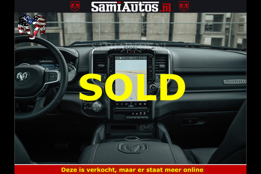 Dodge Ram V8 5.7 402PK | LARAMIE SPORT | Krachtige Hemi | Panorama Dak | 12' Scherm | LPG | Comfortabele Dubbele Cabine met Royale 5 Zitplaatsen | NIEUW EN BPM vrij | Nu Leverbaar uit Voorraad | Nr 2528 - 1276 |