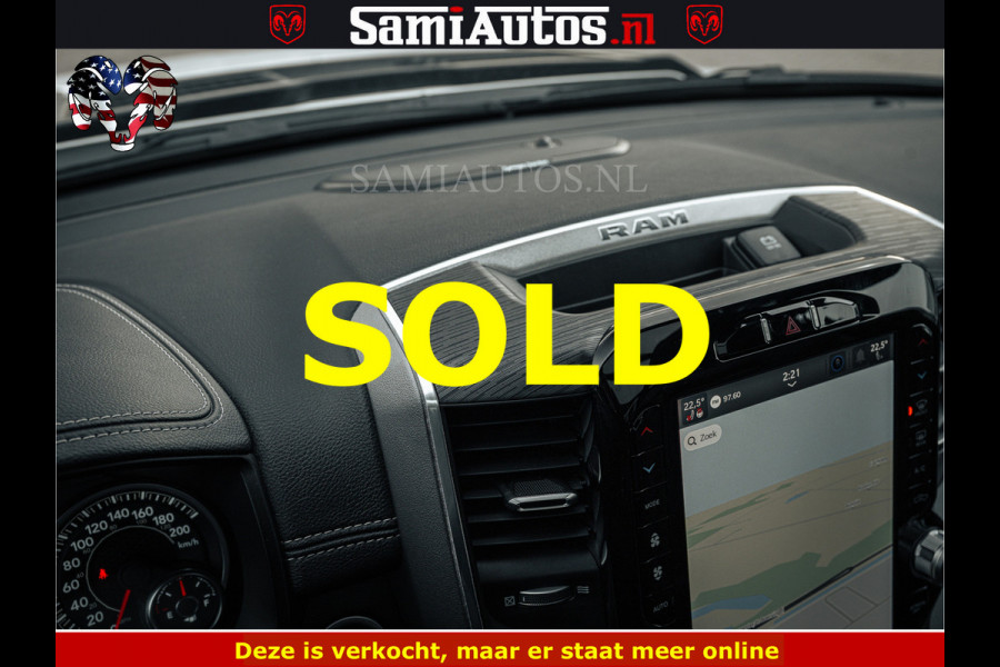 Dodge Ram V8 5.7 402PK | LARAMIE SPORT | Krachtige Hemi | Panorama Dak | 12' Scherm | LPG | Comfortabele Dubbele Cabine met Royale 5 Zitplaatsen | NIEUW EN BPM vrij | Nu Leverbaar uit Voorraad | Nr 2528 - 1276 |