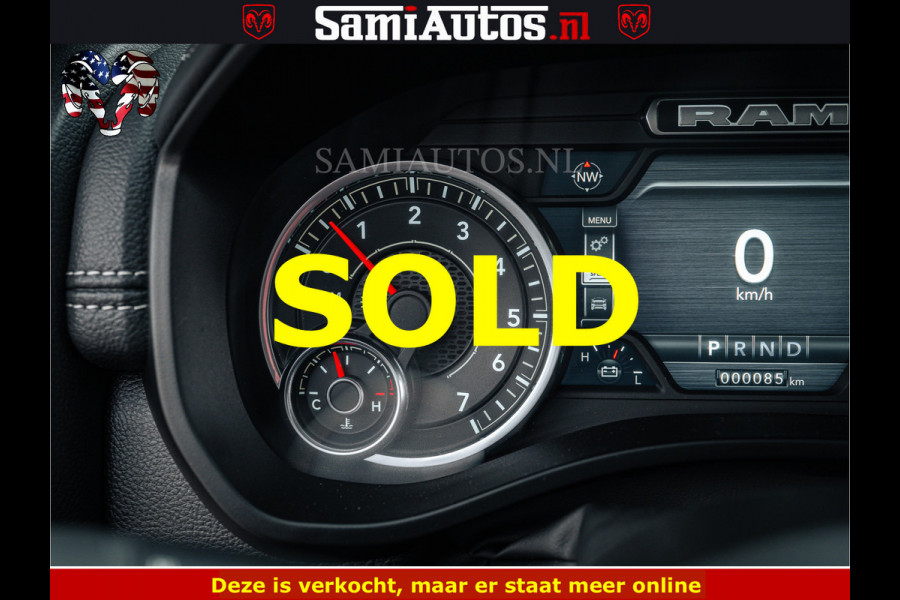 Dodge Ram V8 5.7 402PK | LARAMIE SPORT | Krachtige Hemi | Panorama Dak | 12' Scherm | LPG | Comfortabele Dubbele Cabine met Royale 5 Zitplaatsen | NIEUW EN BPM vrij | Nu Leverbaar uit Voorraad | Nr 2528 - 1276 |