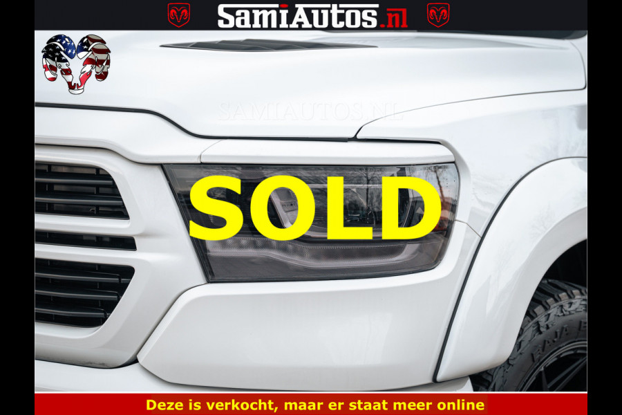 Dodge Ram V8 5.7 402PK | LARAMIE SPORT | Krachtige Hemi | Panorama Dak | 12' Scherm | LPG | Comfortabele Dubbele Cabine met Royale 5 Zitplaatsen | NIEUW EN BPM vrij | Nu Leverbaar uit Voorraad | Nr 2528 - 1276 |