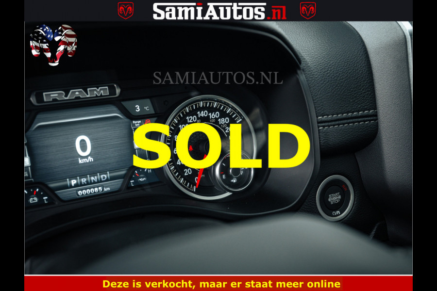 Dodge Ram V8 5.7 402PK | LARAMIE SPORT | Krachtige Hemi | Panorama Dak | 12' Scherm | LPG | Comfortabele Dubbele Cabine met Royale 5 Zitplaatsen | NIEUW EN BPM vrij | Nu Leverbaar uit Voorraad | Nr 2528 - 1276 |