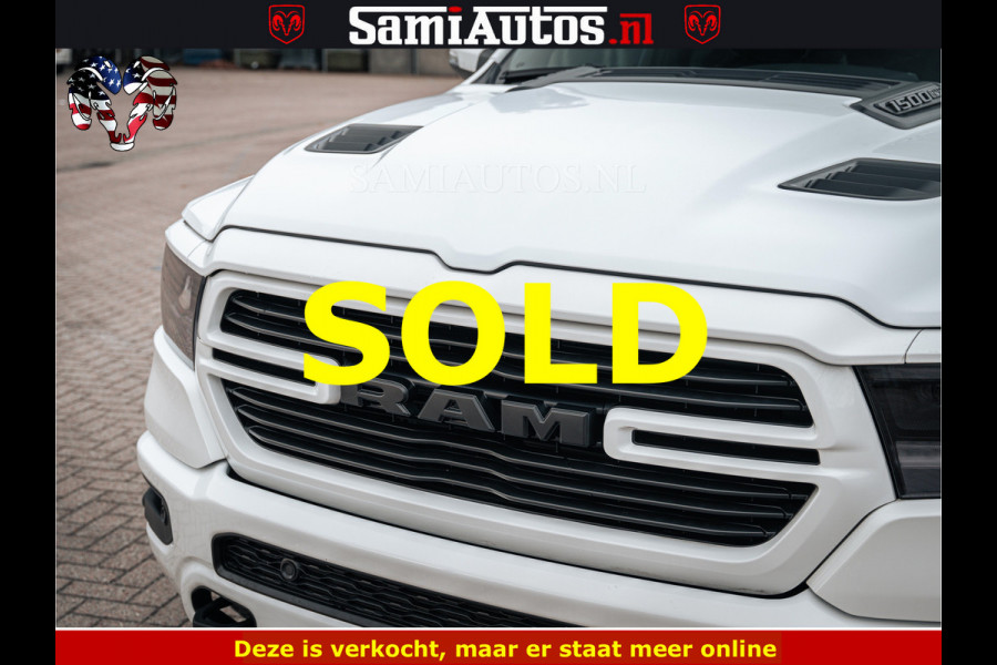 Dodge Ram V8 5.7 402PK | LARAMIE SPORT | Krachtige Hemi | Panorama Dak | 12' Scherm | LPG | Comfortabele Dubbele Cabine met Royale 5 Zitplaatsen | NIEUW EN BPM vrij | Nu Leverbaar uit Voorraad | Nr 2528 - 1276 |