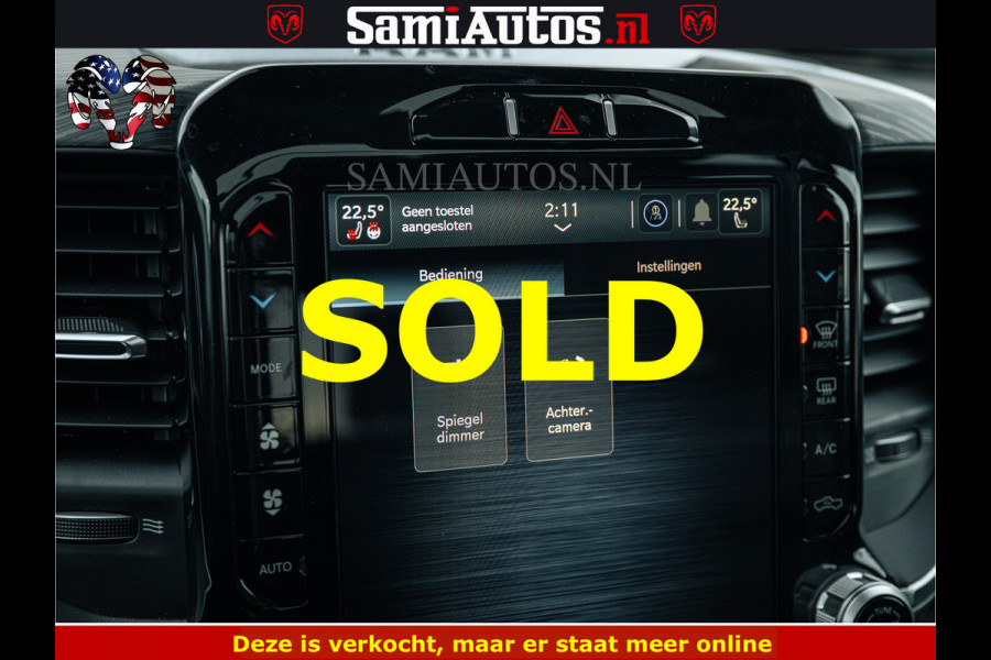 Dodge Ram V8 5.7 402PK | LARAMIE SPORT | Krachtige Hemi | Panorama Dak | 12' Scherm | LPG | Comfortabele Dubbele Cabine met Royale 5 Zitplaatsen | NIEUW EN BPM vrij | Nu Leverbaar uit Voorraad | Nr 2528 - 1276 |