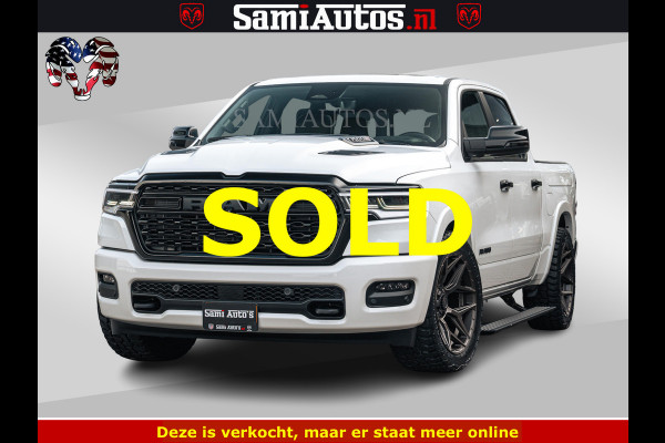 Dodge Ram LIMITED H.O 540PK 706Nm | Massage + Full Option | De Meest Luxe en Volle Pick-Up in zijn Klasse | Comfortabele Dubbele Cabine met Royale 5 Zitplaatsen | BPM vrij | Nu Leverbaar uit Voorraad | Voorraad Nr 2298 - 7479