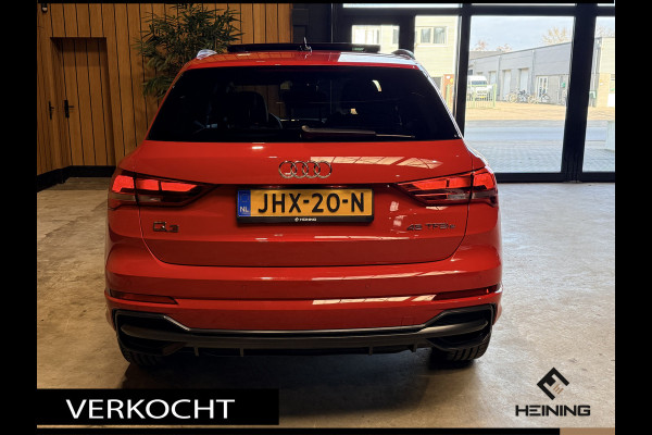 Audi Q3 45 TFSI e S edition. Pano. 2X S-Line. Apple-carplay. Blackline. 19 inch.