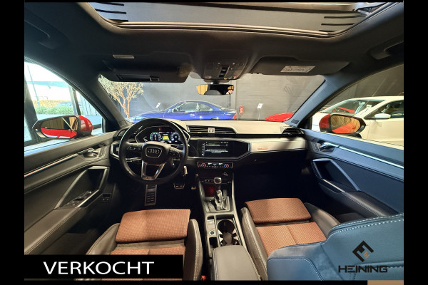Audi Q3 45 TFSI e S edition. Pano. 2X S-Line. Apple-carplay. Blackline. 19 inch.