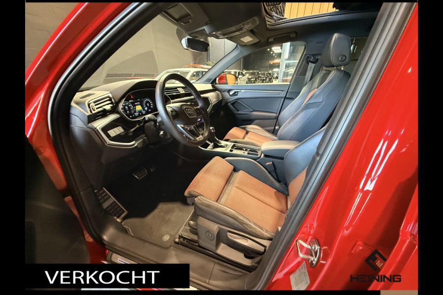 Audi Q3 45 TFSI e S edition. Pano. 2X S-Line. Apple-carplay. Blackline. 19 inch.