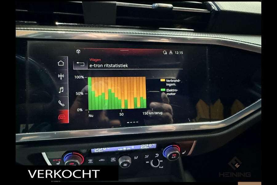 Audi Q3 45 TFSI e S edition. Pano. 2X S-Line. Apple-carplay. Blackline. 19 inch.