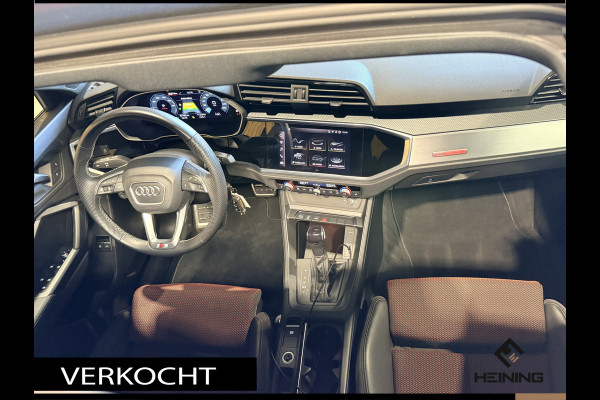 Audi Q3 45 TFSI e S edition. Pano. 2X S-Line. Apple-carplay. Blackline. 19 inch.