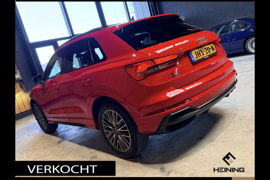 Audi Q3 45 TFSI e S edition. Pano. 2X S-Line. Apple-carplay. Blackline. 19 inch.