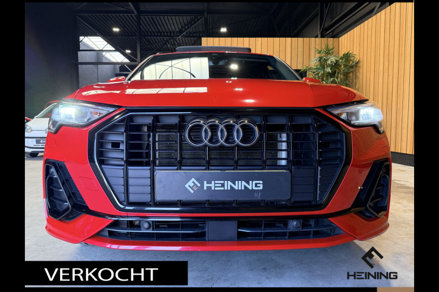 Audi Q3 45 TFSI e S edition. Pano. 2X S-Line. Apple-carplay. Blackline. 19 inch.