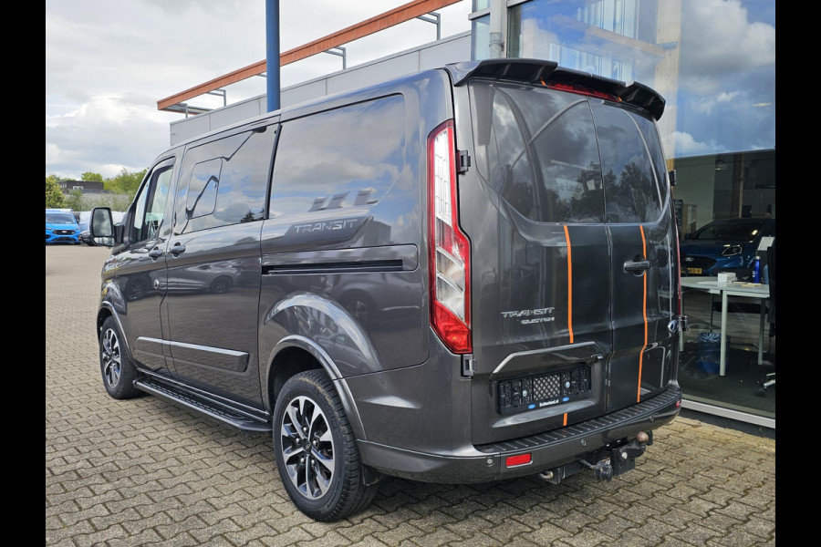 Ford Transit Custom 320 2.0 TDCI L1H1 Sport DC | 185pk Automaat | Geen BTW Geen BPM | Marge! | Camera | Stoelverwarming | Half leder | Trekhaak | PDC v+ a etc.