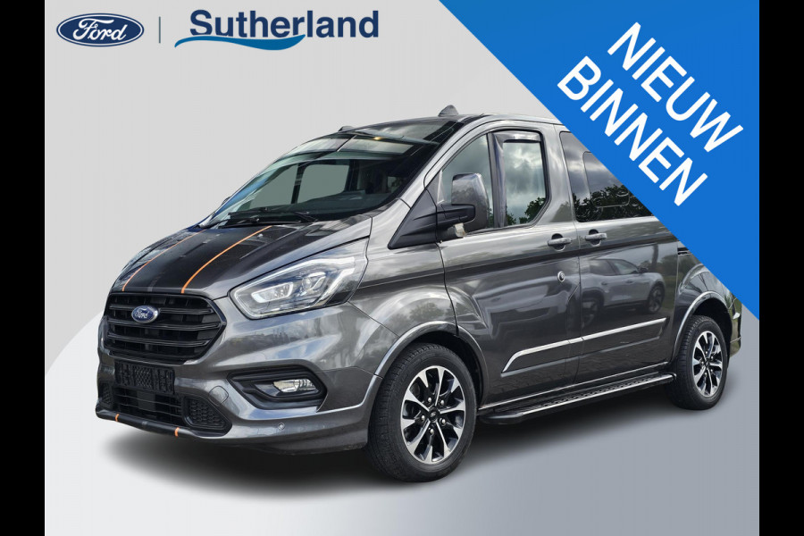 Ford Transit Custom 320 2.0 TDCI L1H1 Sport DC | 185pk Automaat | Geen BTW Geen BPM | Marge! | Camera | Stoelverwarming | Half leder | Trekhaak | PDC v+ a etc.