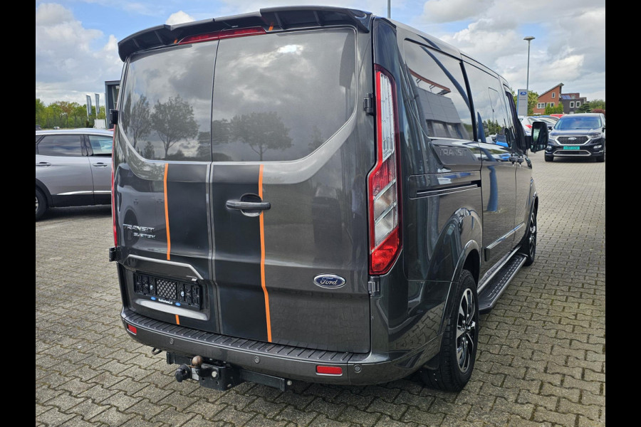 Ford Transit Custom 320 2.0 TDCI L1H1 Sport DC | 185pk Automaat | Geen BTW Geen BPM | Marge! | Camera | Stoelverwarming | Half leder | Trekhaak | PDC v+ a etc.