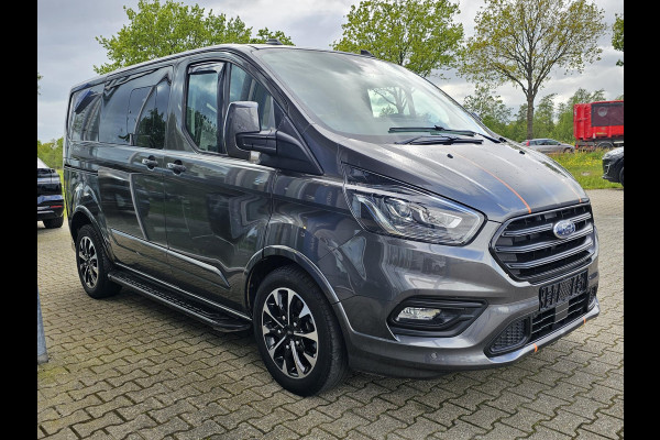Ford Transit Custom 320 2.0 TDCI L1H1 Sport DC | 185pk Automaat | Geen BTW Geen BPM | Marge! | Camera | Stoelverwarming | Half leder | Trekhaak | PDC v+ a etc.