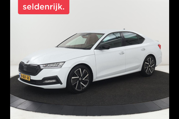 Škoda Octavia 1.0 e-TSI Sport | Adaptive cruise | Carplay | Side Assist | Sportstoelen | Stuurverwarming | Trekhaak | Navigatie | Parkeerhulp | Full LED | 18'' | Digital Cockpit | Climate control | Bluetooth