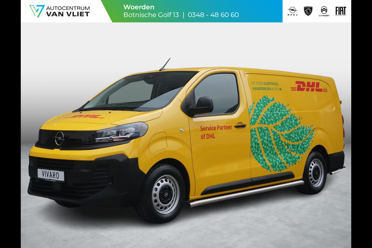 Opel Vivaro Electric L3 50 kWh | tot 8 jaar garantie | inclusief complete DHL subcontractor inrichting | RAL1032