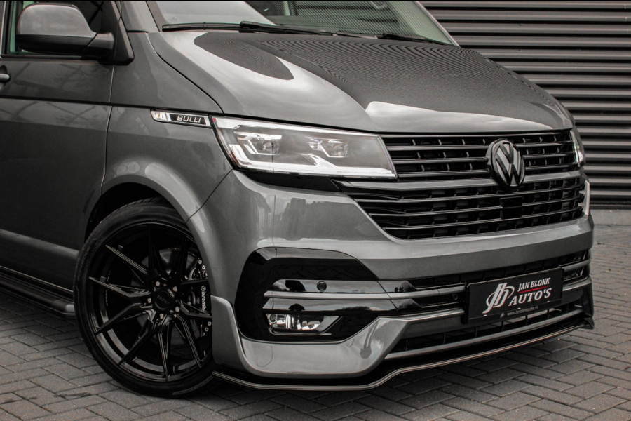 Volkswagen Transporter 2.0 TDI L2H1 150PK BULLI DC DUBBEL CABINE / LEIGHTONVANS BODYKIT / FULL OPTINS / LEDER / FULL BLACK / APPLE