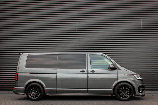 Volkswagen Transporter 2.0 TDI L2H1 150PK BULLI DC DUBBEL CABINE / LEIGHTONVANS BODYKIT / FULL OPTINS / LEDER / FULL BLACK / APPLE