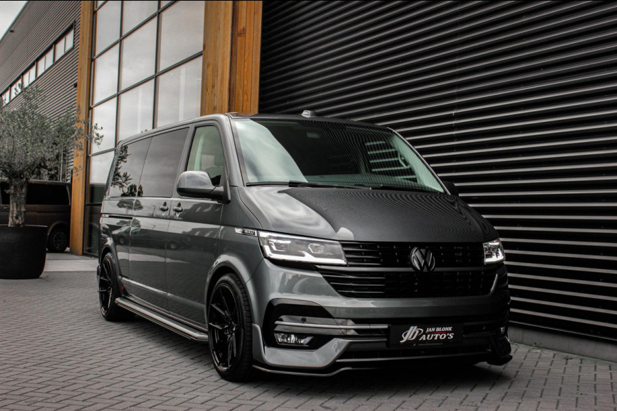Volkswagen Transporter 2.0 TDI L2H1 150PK BULLI DC DUBBEL CABINE / LEIGHTONVANS BODYKIT / FULL OPTINS / LEDER / FULL BLACK / APPLE