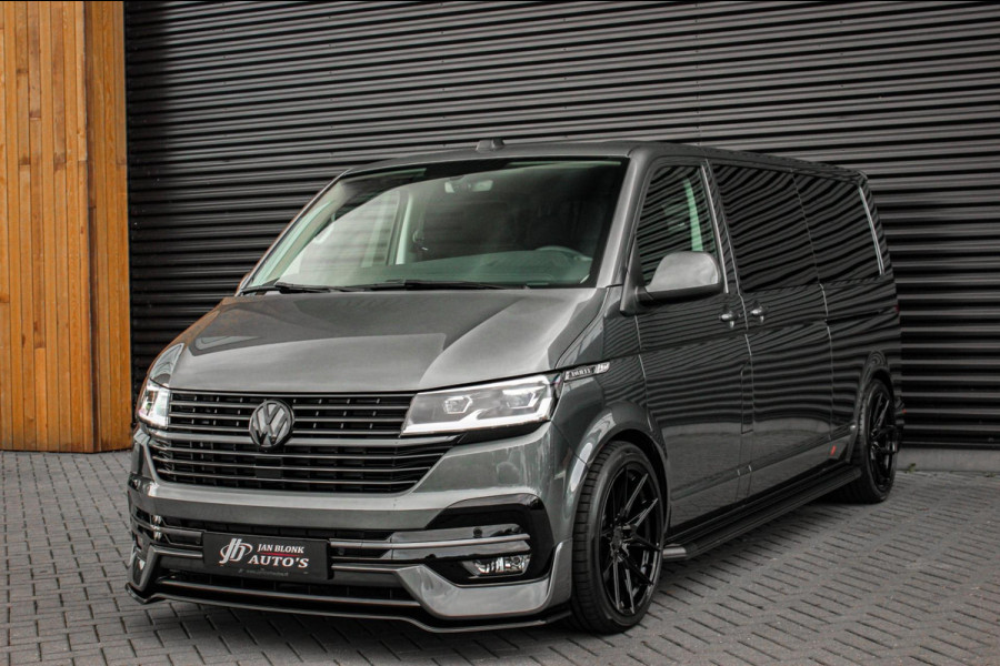 Volkswagen Transporter 2.0 TDI L2H1 150PK BULLI DC DUBBEL CABINE / LEIGHTONVANS BODYKIT / FULL OPTINS / LEDER / FULL BLACK / APPLE