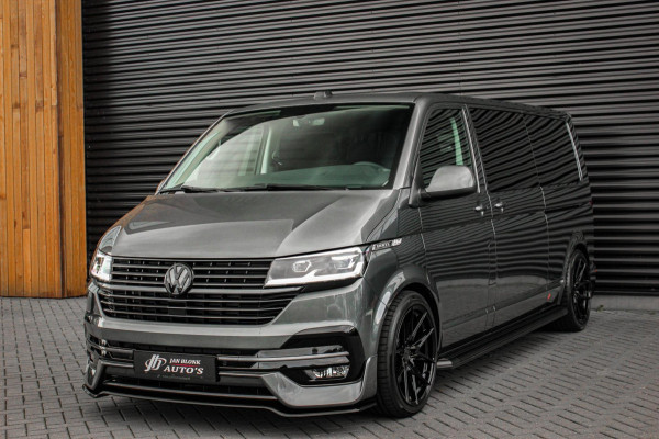 Volkswagen Transporter 2.0 TDI L2H1 150PK BULLI DC DUBBEL CABINE / LEIGHTONVANS BODYKIT / FULL OPTINS / LEDER / FULL BLACK / APPLE