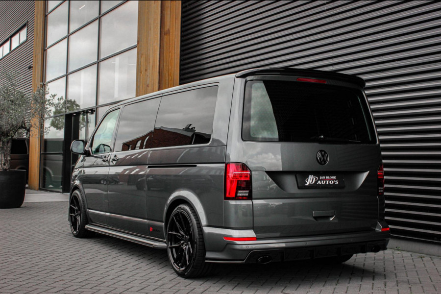 Volkswagen Transporter 2.0 TDI L2H1 150PK BULLI DC DUBBEL CABINE / LEIGHTONVANS BODYKIT / FULL OPTINS / LEDER / FULL BLACK / APPLE