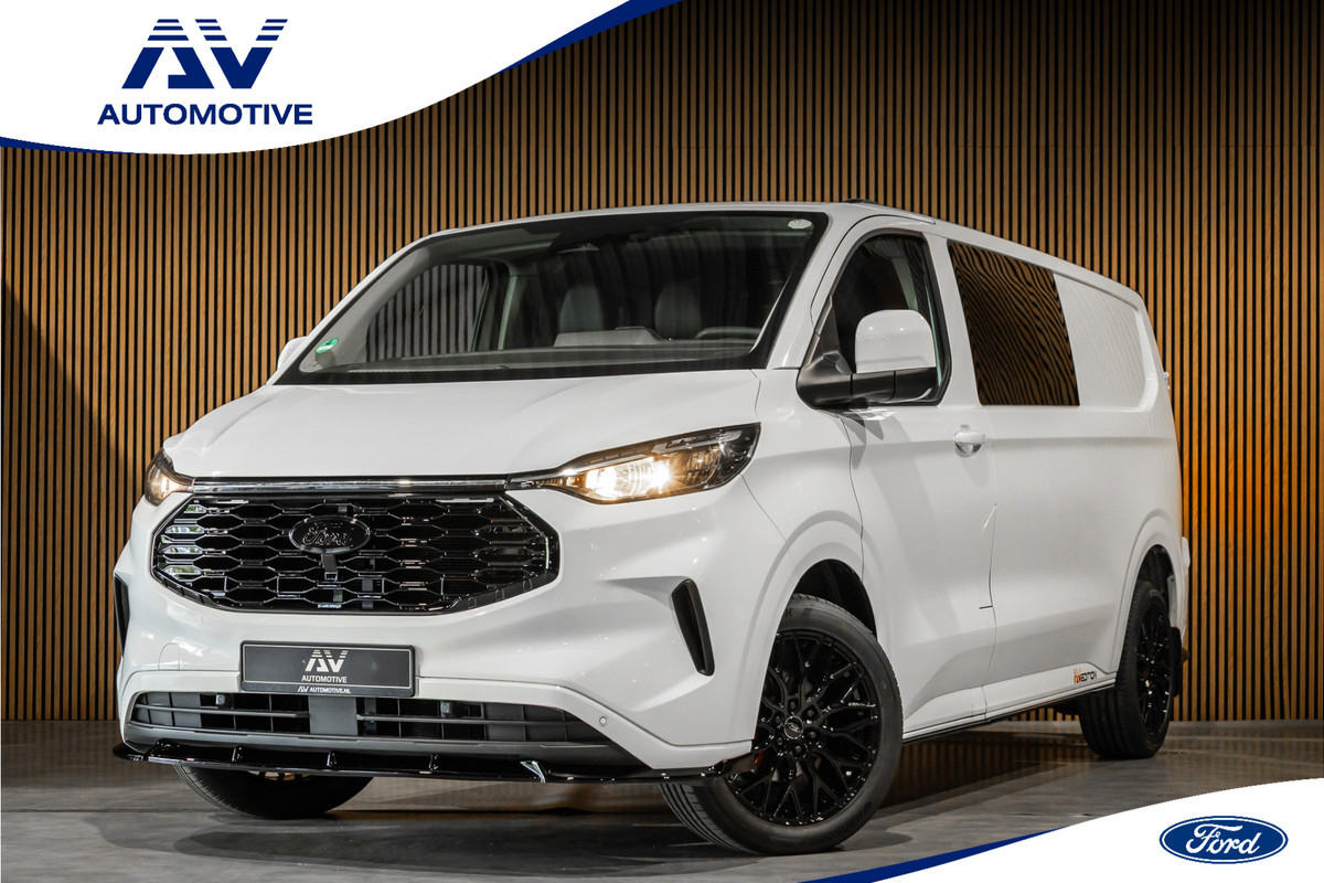 Ford Transit Custom 2.0 TDCI L2H1 DC | DUBBEL CABINE | CARPLAY | NAVIGATIE | CAMERA | PDC V+A | TREKHAAK | LEDEREN BEKLEDING | EURO 6 | BPM VRIJ | 6-ZITTER | DEALER ONDERHOUDEN