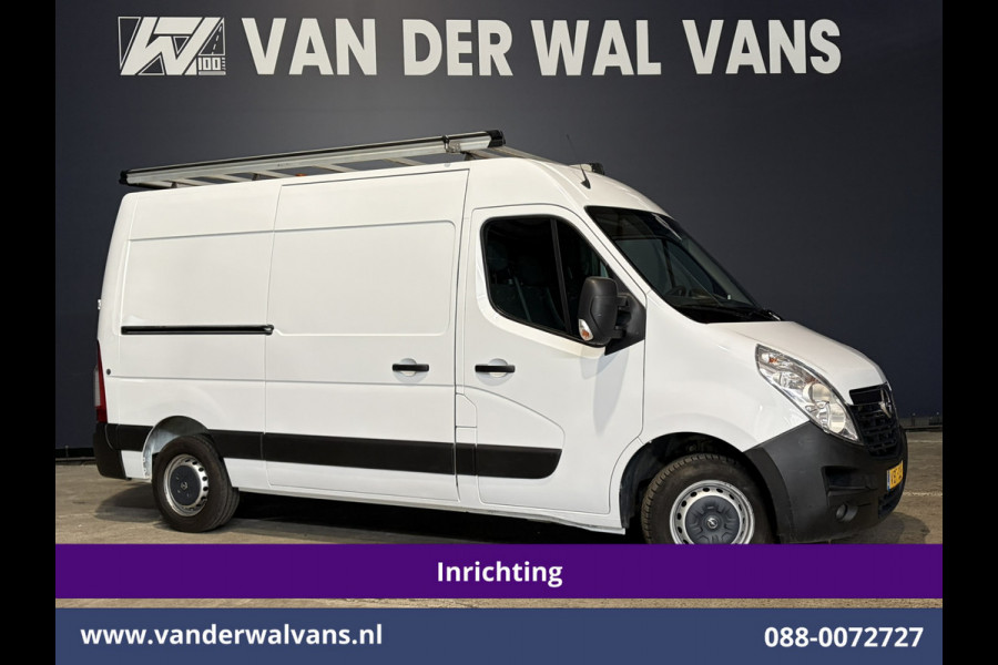 Opel Movano 2.3 CDTI 146pk L2H2 Inrichting Euro6 Airco | Imperiaal | Camera | Navigatie | 2500kg Trekhaak | Omvormer Cruisecontrol, Parkeersensoren, Bijrijdersbank