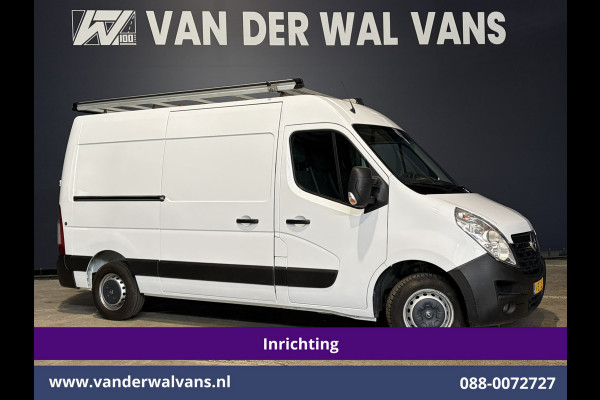 Opel Movano 2.3 CDTI 146pk L2H2 Inrichting Euro6 Airco | Imperiaal | Camera | Navigatie | 2500kg Trekhaak | Omvormer Cruisecontrol, Parkeersensoren, Bijrijdersbank