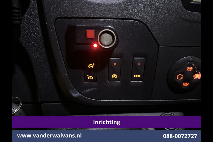 Opel Movano 2.3 CDTI 146pk L2H2 Inrichting Euro6 Airco | Imperiaal | Camera | Navigatie | 2500kg Trekhaak | Omvormer Cruisecontrol, Parkeersensoren, Bijrijdersbank