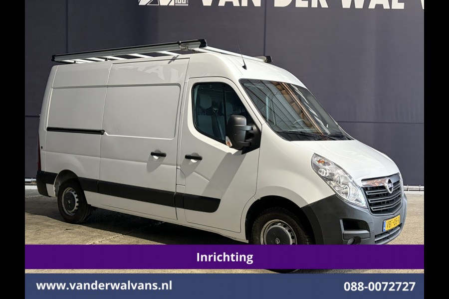 Opel Movano 2.3 CDTI 146pk L2H2 Inrichting Euro6 Airco | Imperiaal | Camera | Navigatie | 2500kg Trekhaak | Omvormer Cruisecontrol, Parkeersensoren, Bijrijdersbank