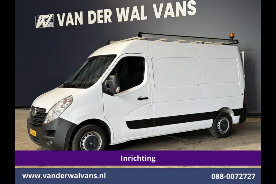 Opel Movano 2.3 CDTI 146pk L2H2 Inrichting Euro6 Airco | Imperiaal | Camera | Navigatie | 2500kg Trekhaak | Omvormer Cruisecontrol, Parkeersensoren, Bijrijdersbank
