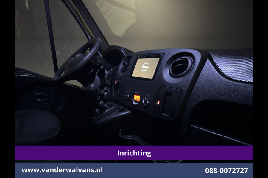 Opel Movano 2.3 CDTI 146pk L2H2 Inrichting Euro6 Airco | Imperiaal | Camera | Navigatie | 2500kg Trekhaak | Omvormer Cruisecontrol, Parkeersensoren, Bijrijdersbank
