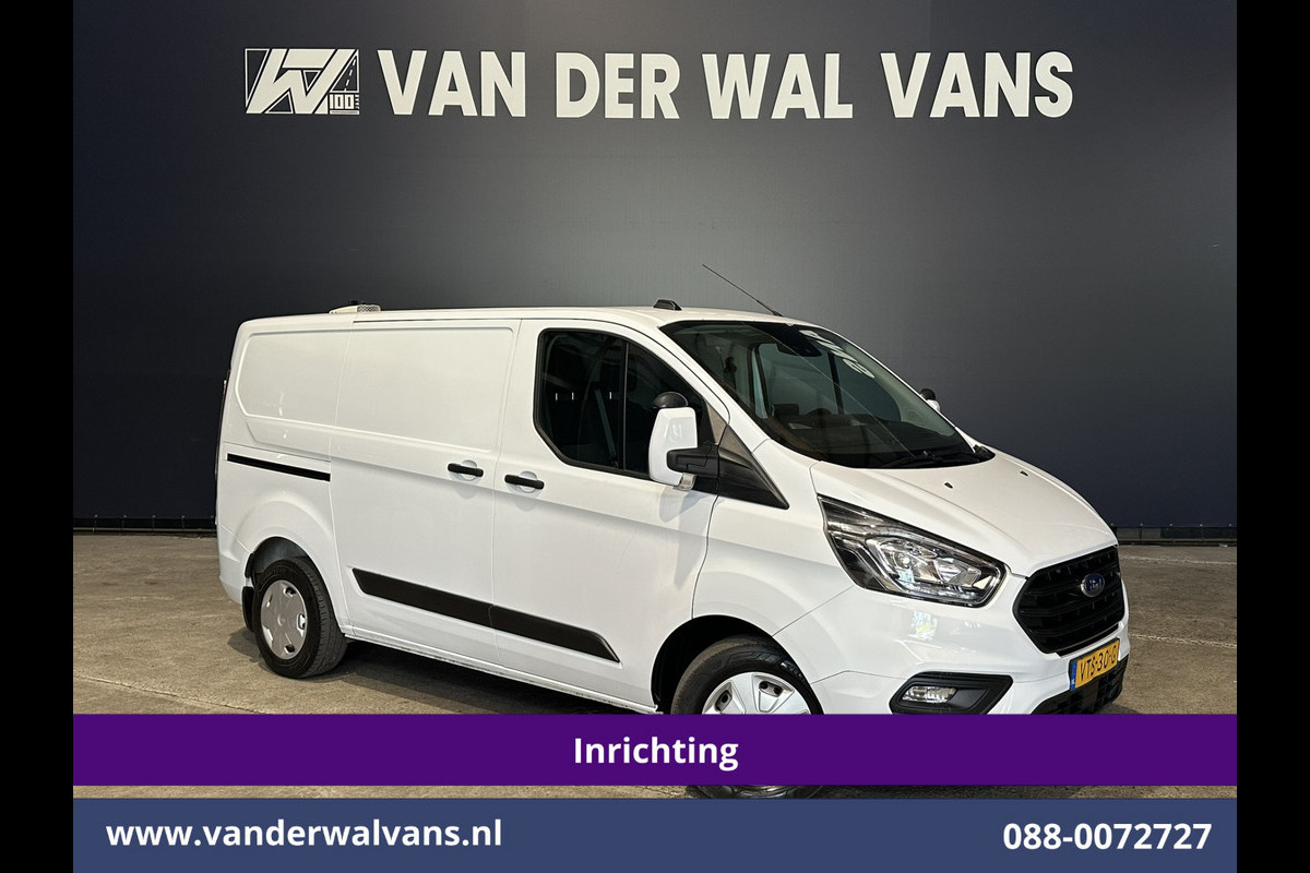 Ford Transit Custom 2.0 TDCI L1H1 Inrichting Euro6 Airco | Camera | LED | Cruisecontrol | Stoelverwarming | 2500kg Trekhaak Verwarmde voorruit, Parkeersensoren, Bijrijdersbank